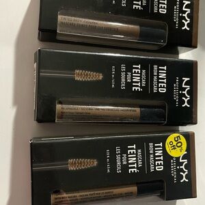 3 NYX PROFESSIONAL MAKEUP Tinted Eyebrow Mascara, Brunette, 0.22 fl. oz.